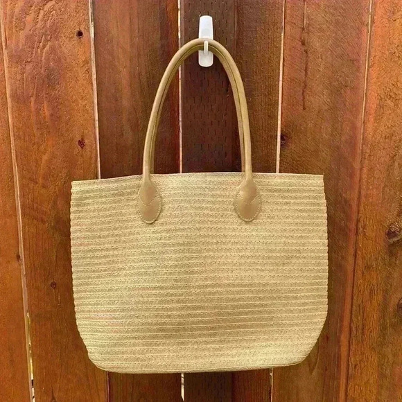 Spring Summer Woven Lined Bag NWOT - Picture 4 of 16